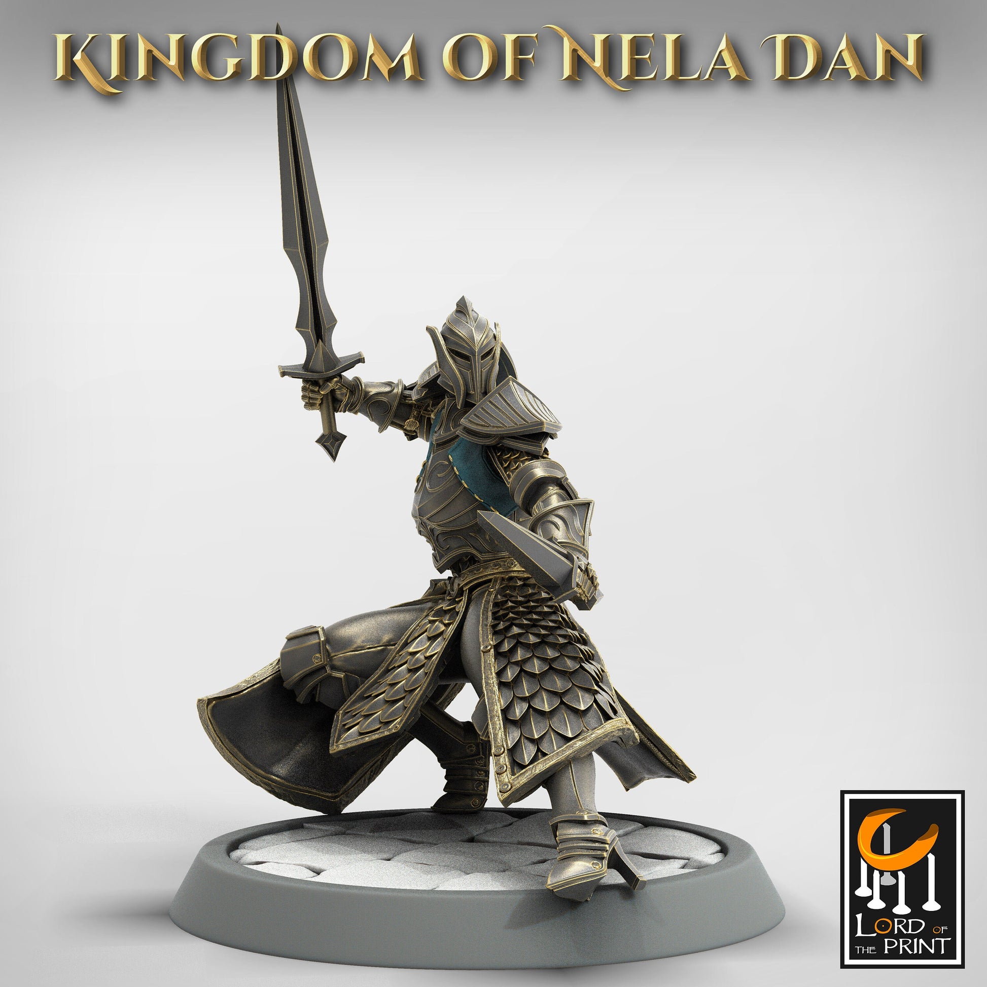 Dual Sword Squadron, Elvish Kingdom of Nela Dan, Lord of the Print | Dungeons and Dragons | Pathfinder | Table Top RPG | 3D Printed Model