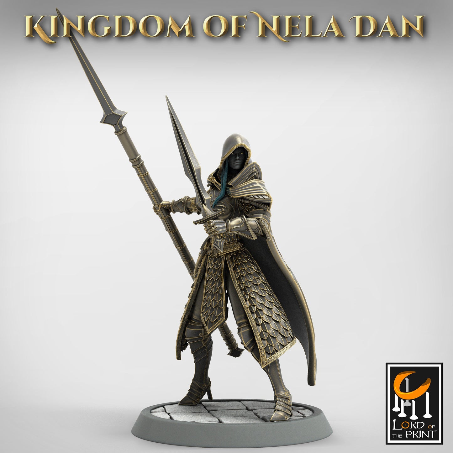 Spear Dagger Squadron, Elvish Kingdom of Nela Dan, Lord of the Print | Dungeons and Dragons | Pathfinder | Table Top RPG | 3D Printed Model