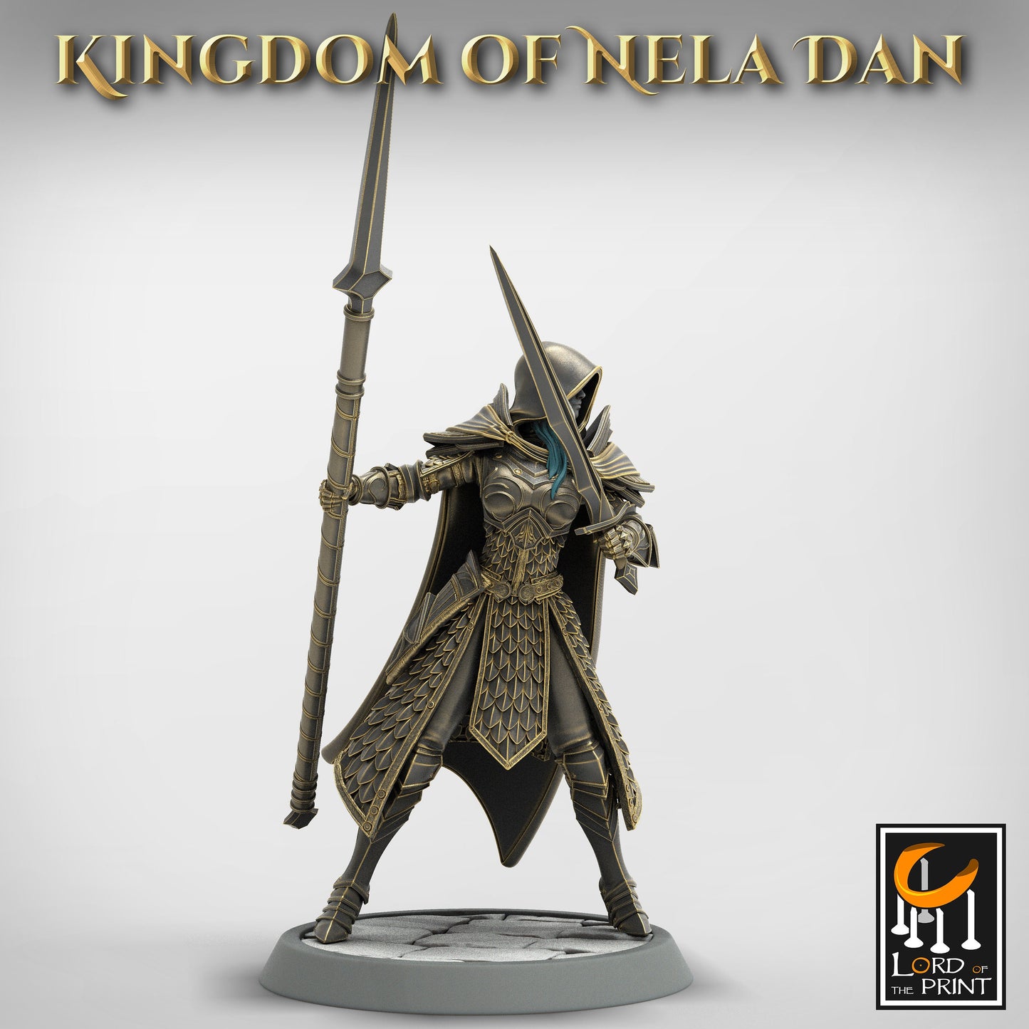 Spear Dagger Squadron, Elvish Kingdom of Nela Dan, Lord of the Print | Dungeons and Dragons | Pathfinder | Table Top RPG | 3D Printed Model