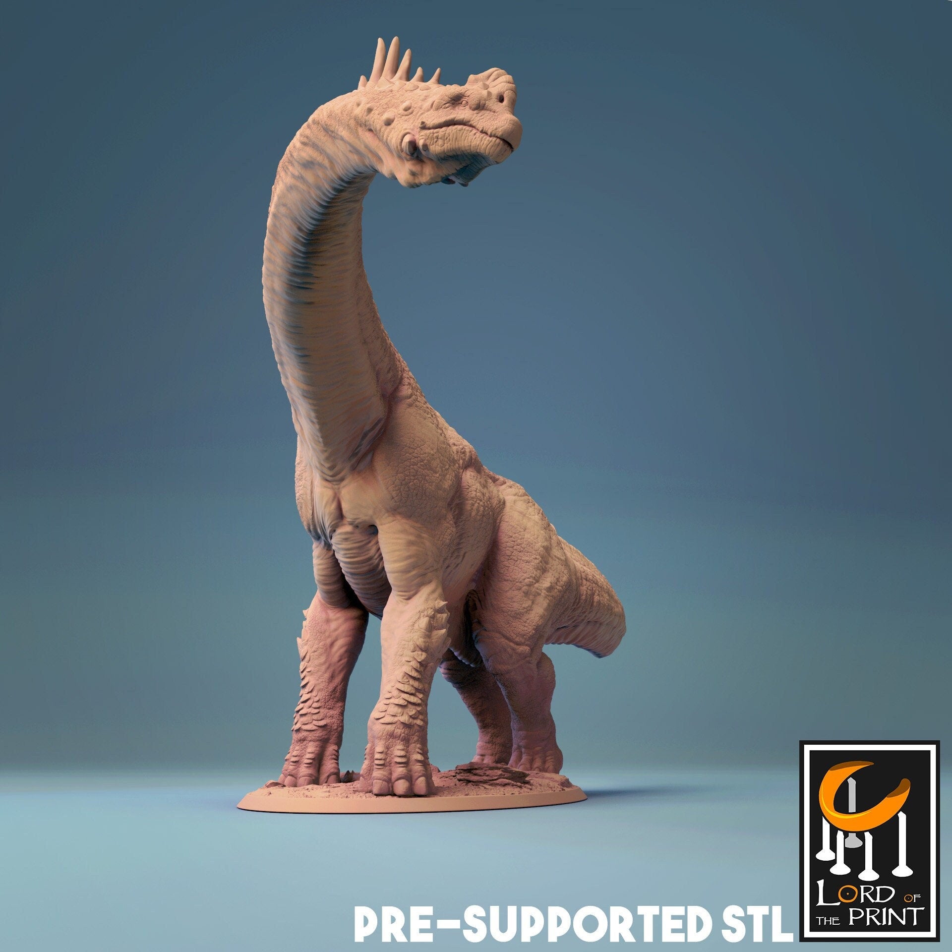 Brachiosaurus Wild, Dinotopia, Lord of the Print | Dungeons and Dragons | Pathfinder | Table Top RPG | 3D Printed Model