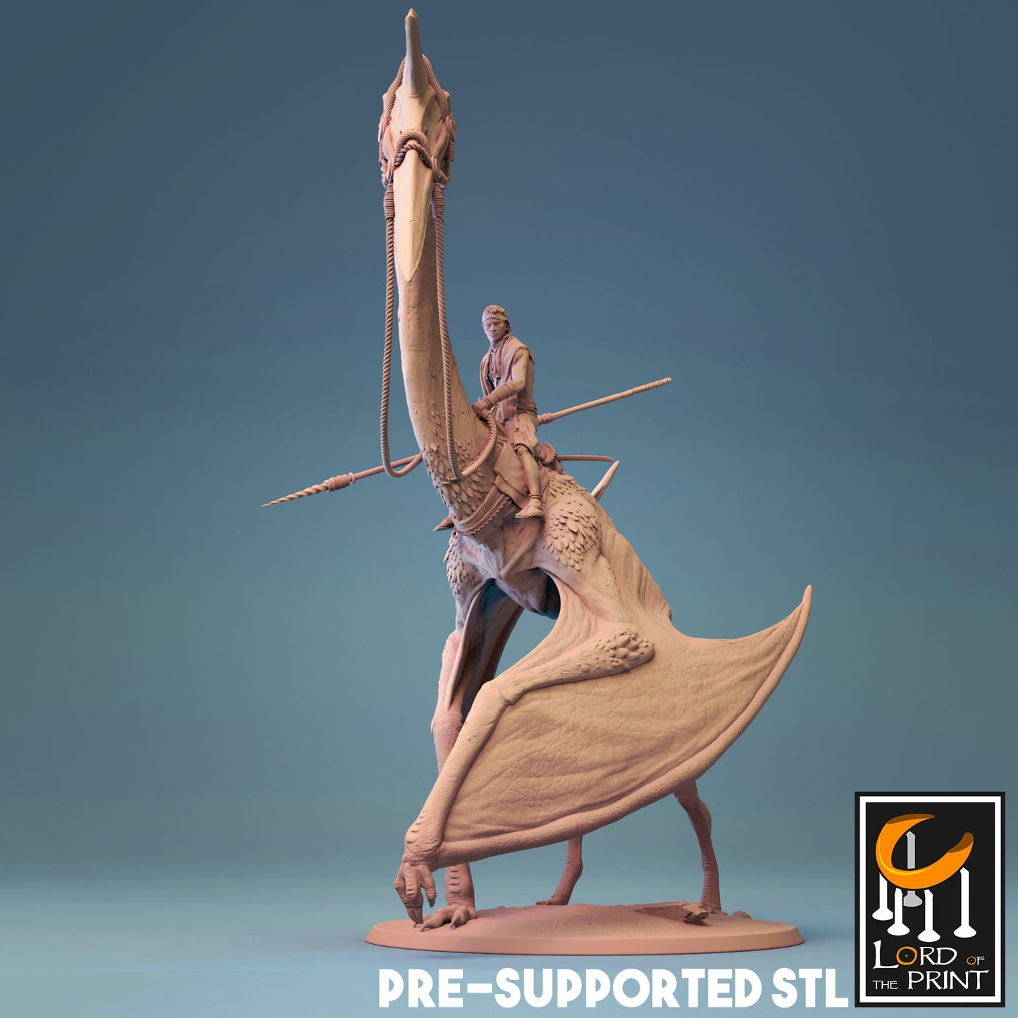 Quetzalcoatlus, Dinotopia, Lord of the Print | Dungeons and Dragons | Pathfinder | Table Top RPG | 3D Printed Model