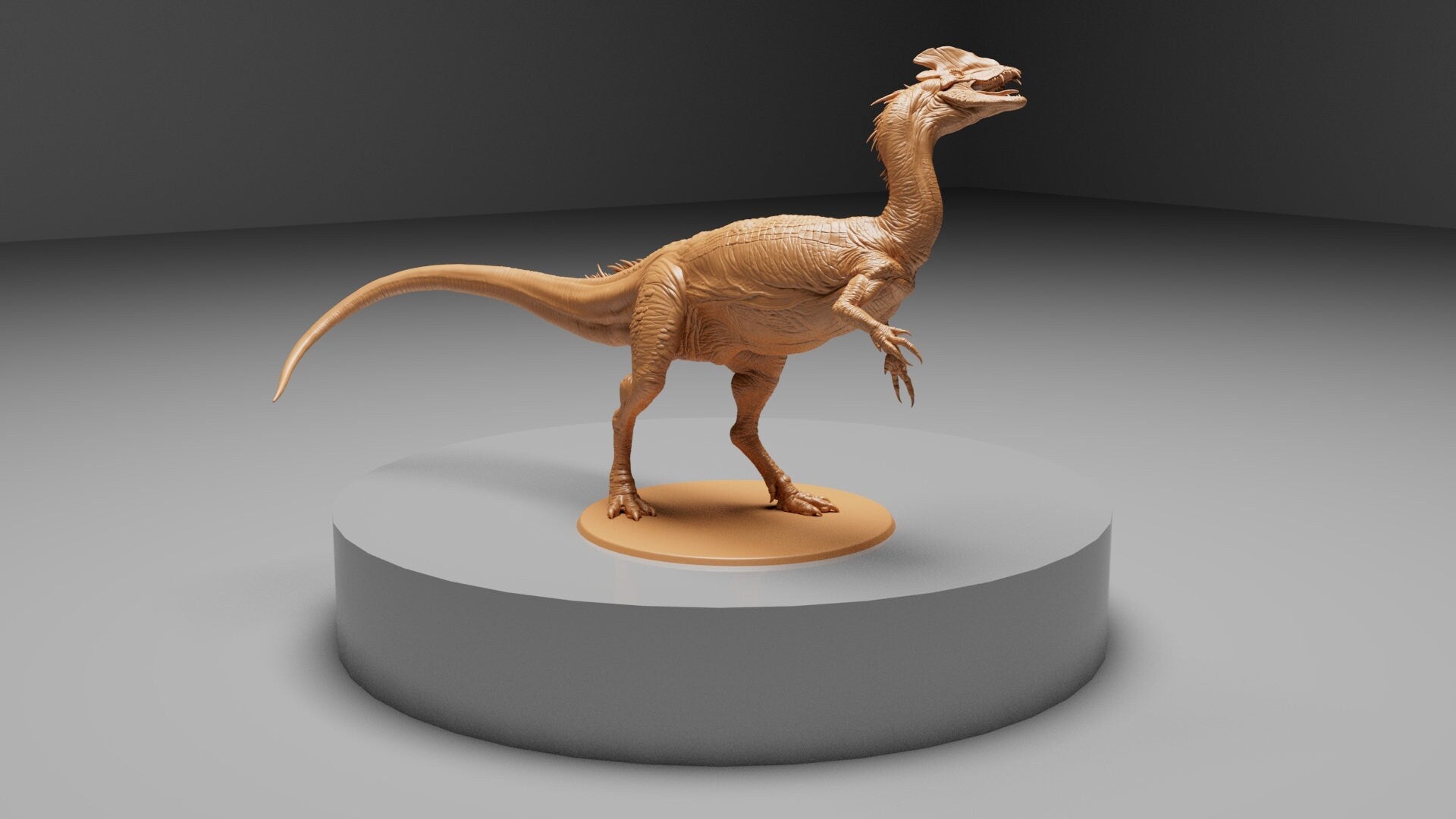 Dilophosaurus Idle!, Dinotopia, Lord of the Print | Dungeons and Dragons | Pathfinder | Table Top RPG | 3D Printed Model