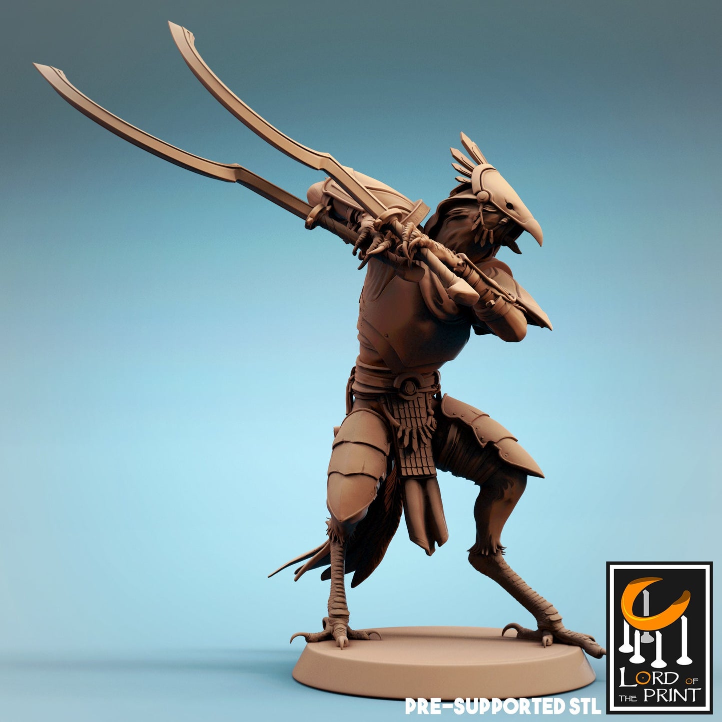 Kenku Khopesh Soldiers, Dinotopia, Lord of the Print | Dungeons and Dragons | Pathfinder | Table Top RPG | 3D Printed Model