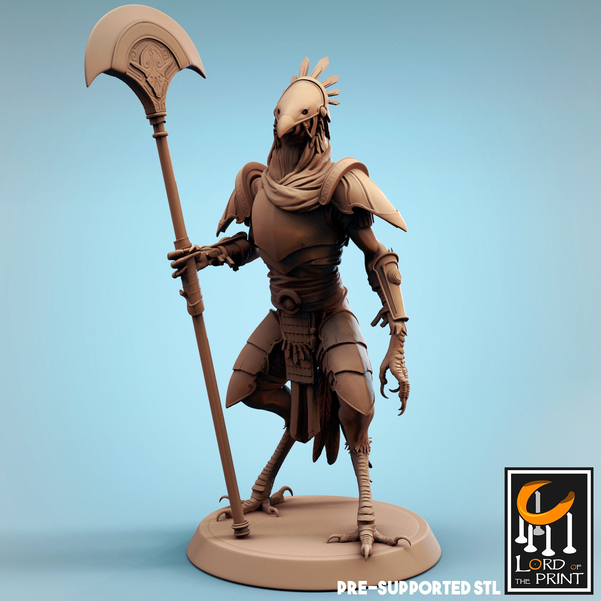 Kenku Palm Axe Soldiers, Dinotopia, Lord of the Print | Dungeons and Dragons | Pathfinder | Table Top RPG | 3D Printed Model