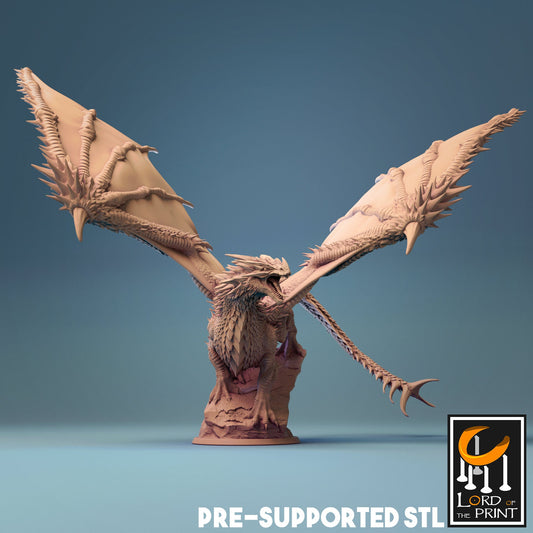 Young Red Dragon, THE Dragon, Lord of the Print | Dungeons and Dragons | Pathfinder | Table Top RPG | 3D Printed Model
