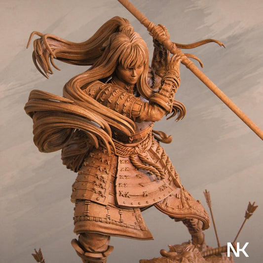 Akiko the Bounty Hunter, Powerful NPC, Ernest Nemirovsky | Dungeons and Dragons | Pathfinder | Table Top RPG | 3D Printed Model