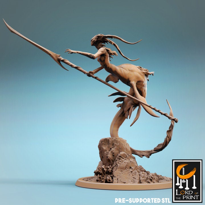 Mermaid Trio, Lord of the Print | Dungeons and Dragons | Pathfinder | Table Top RPG | 3D Printed Model