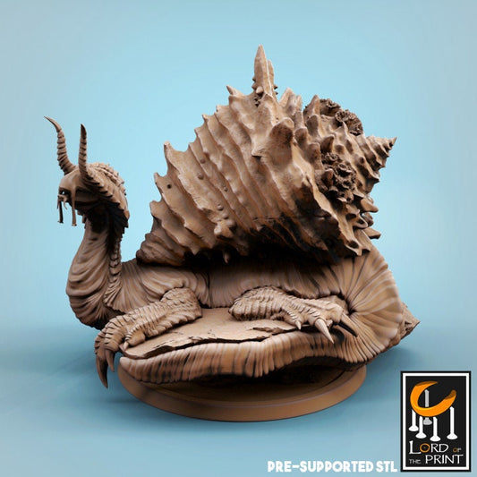 Tortescargo Duo, Lord of the Print | Dungeons and Dragons | Pathfinder | Table Top RPG | 3D Printed Model