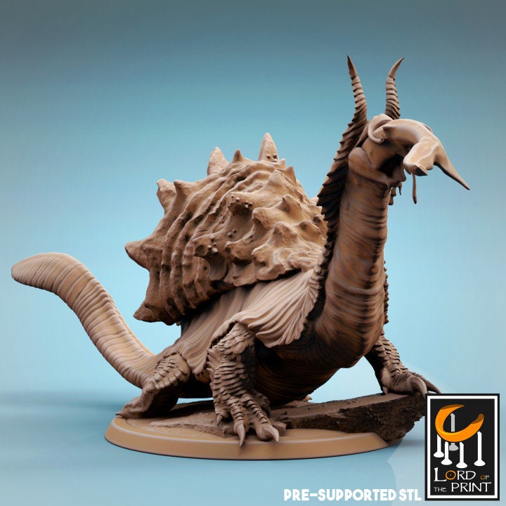 Tortescargo Duo, Lord of the Print | Dungeons and Dragons | Pathfinder | Table Top RPG | 3D Printed Model