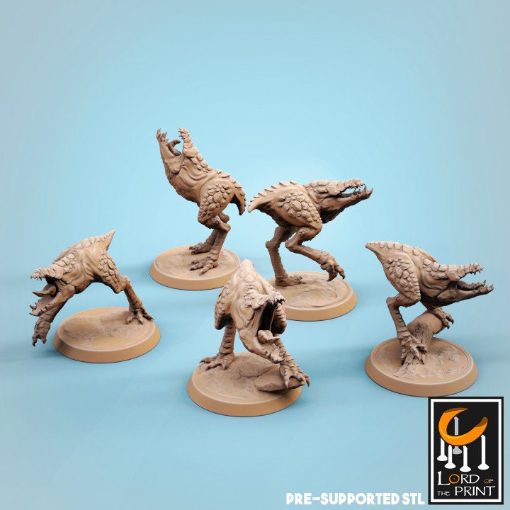 Scavengers, Monsters, Lord of the Print | Dungeons and Dragons | Pathfinder | Table Top RPG | 3D Printed Model