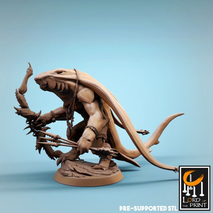 Ray-men Bow Squad, Lord of the Print | Dungeons and Dragons | Pathfinder | Table Top RPG | 3D Printed Model