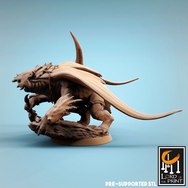 Ray-men Axes and Daggers, Lord of the Print | Dungeons and Dragons | Pathfinder | Table Top RPG | 3D Printed Model