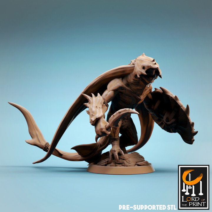 Ray-men Axes and Daggers, Lord of the Print | Dungeons and Dragons | Pathfinder | Table Top RPG | 3D Printed Model