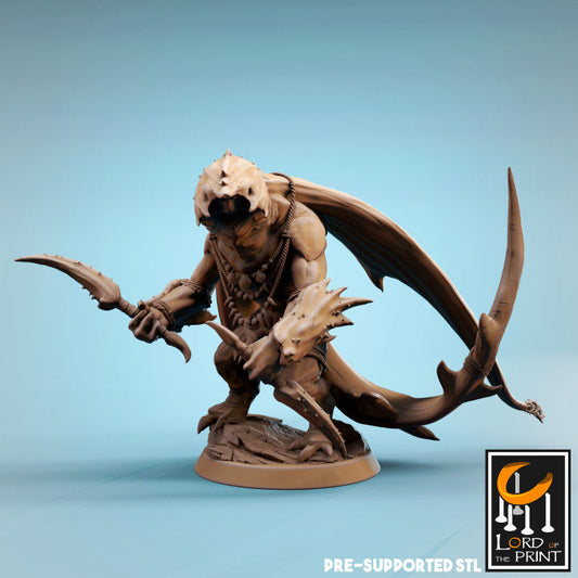 Ray-men Axes and Daggers, Lord of the Print | Dungeons and Dragons | Pathfinder | Table Top RPG | 3D Printed Model