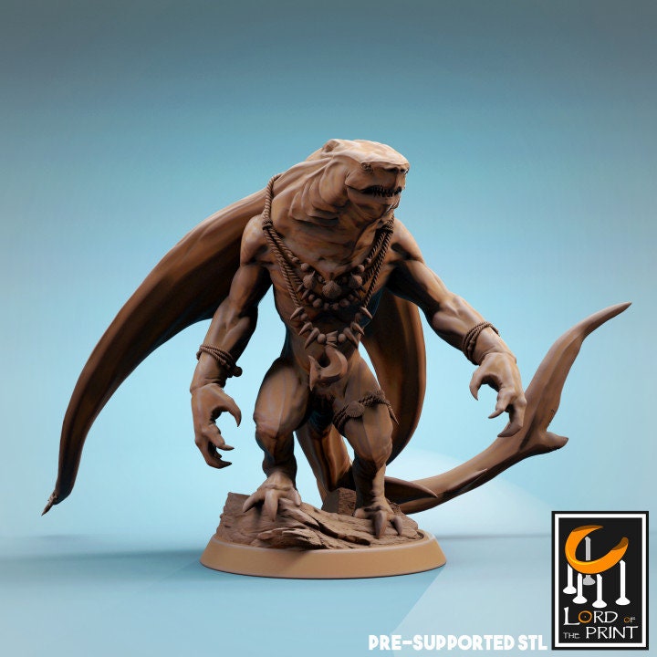 Ray-men Axes and Daggers, Lord of the Print | Dungeons and Dragons | Pathfinder | Table Top RPG | 3D Printed Model