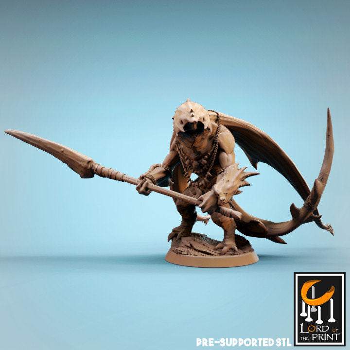 Ray-men Spear Squad, Lord of the Print | Dungeons and Dragons | Pathfinder | Table Top RPG | 3D Printed Model