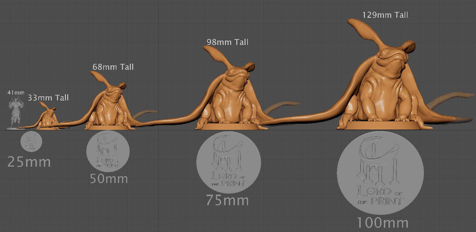 Fintoad, Lord of the Print | Dungeons and Dragons | Pathfinder | Table Top RPG | 3D Printed Model