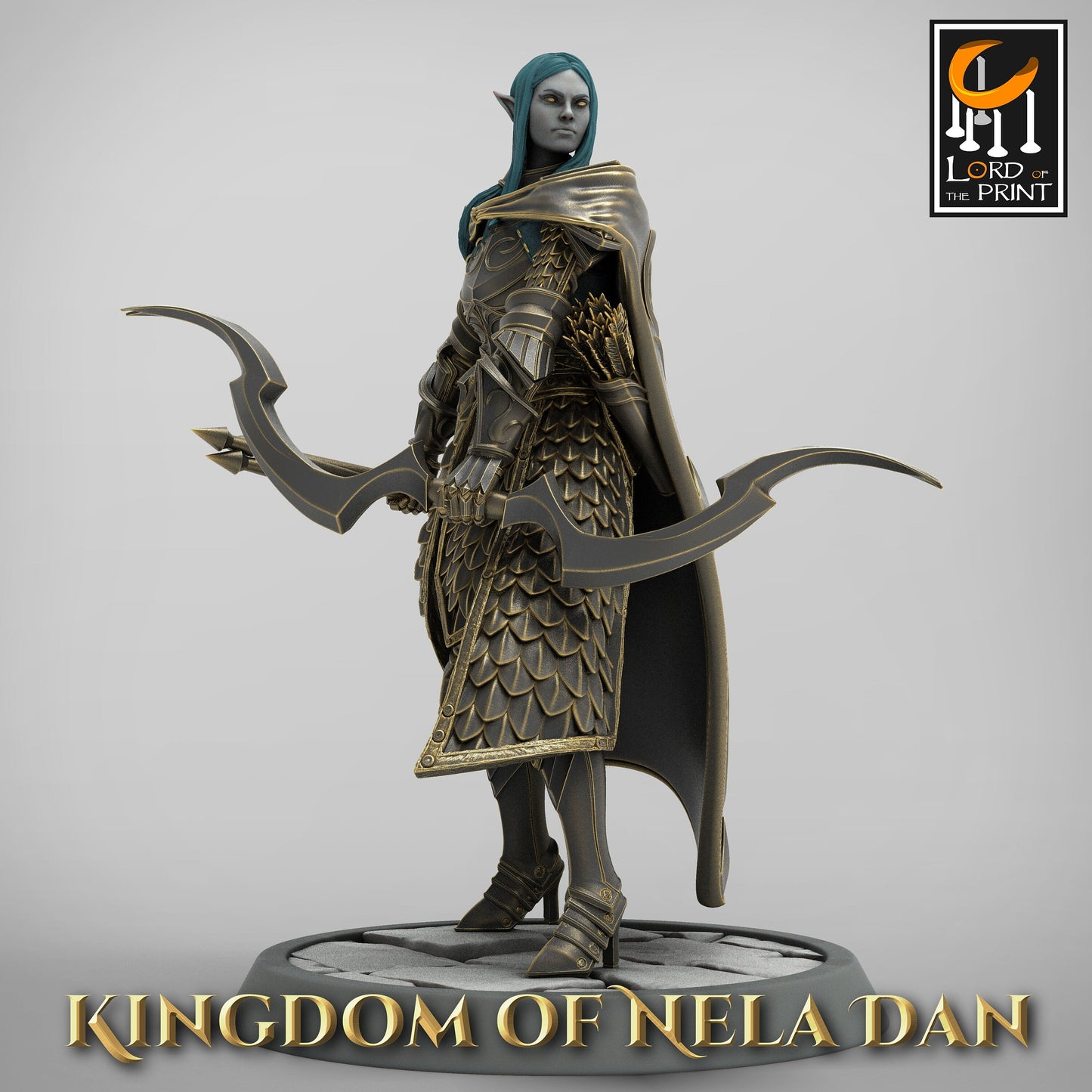 Archer Squadron, Elvish Kingdom of Nela Dan, Lord of the Print | Dungeons and Dragons | Pathfinder | Table Top RPG | 3D Printed Model