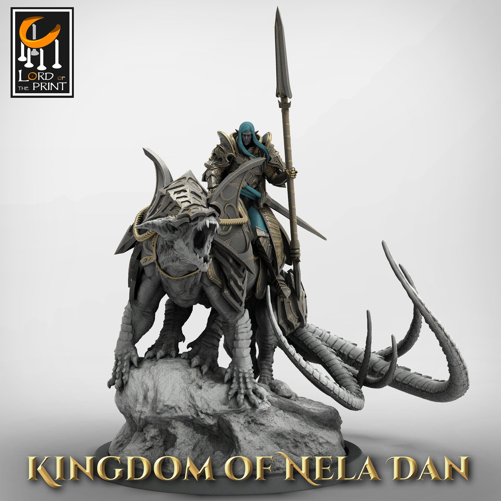 Lord Veir on Siri, Elvish Kingdom Nela Dan, Lord of the Print | Dungeons and Dragons | Pathfinder | Table Top RPG | 3D Printed Model