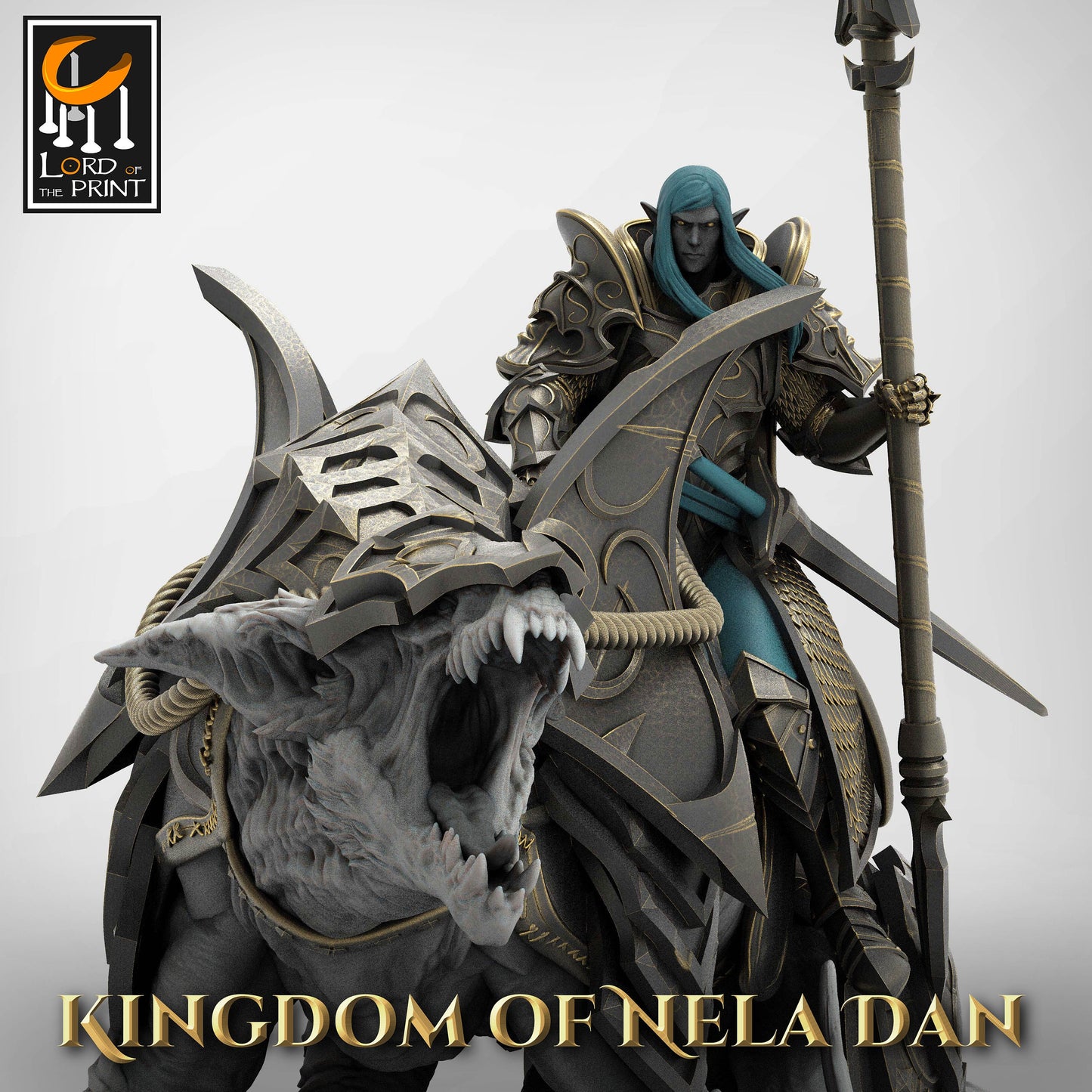 Lord Veir on Siri, Elvish Kingdom Nela Dan, Lord of the Print | Dungeons and Dragons | Pathfinder | Table Top RPG | 3D Printed Model