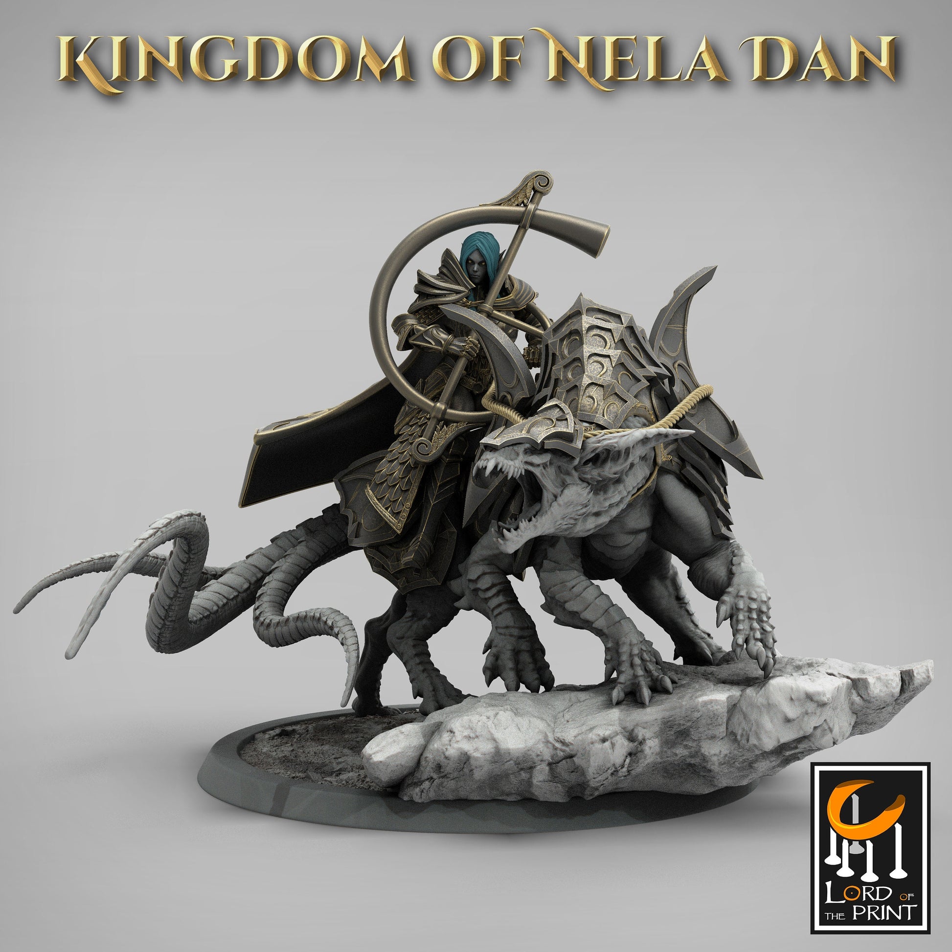 Horn Soldiers on Siri, Elvish Kingdom of Nela Dan, Lord of the Print | Dungeons and Dragons | Pathfinder | Table Top RPG | 3D Printed Model