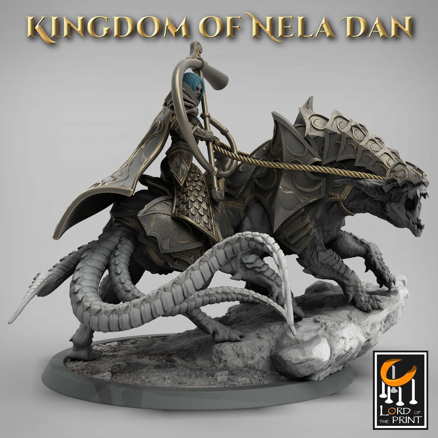 Horn Soldiers on Siri, Elvish Kingdom of Nela Dan, Lord of the Print | Dungeons and Dragons | Pathfinder | Table Top RPG | 3D Printed Model