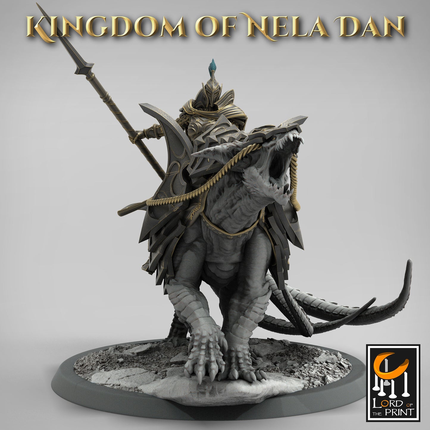 Spear Soldiers on Siri, Kingdom of Nela Dan, Lord of the Print | Dungeons and Dragons | Pathfinder | Table Top RPG | 3D Printed Model