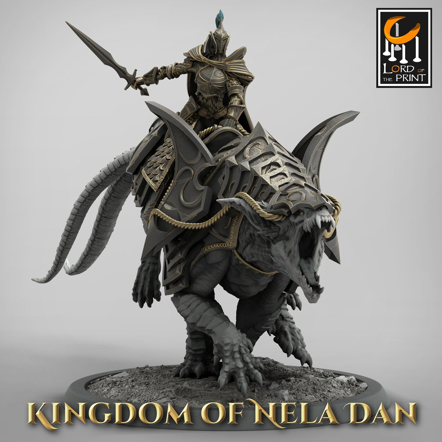 Sword Soldiers on Siri, Kingdom of Nela Dan, Lord of the Print | Dungeons and Dragons | Pathfinder | Table Top RPG | 3D Printed Model