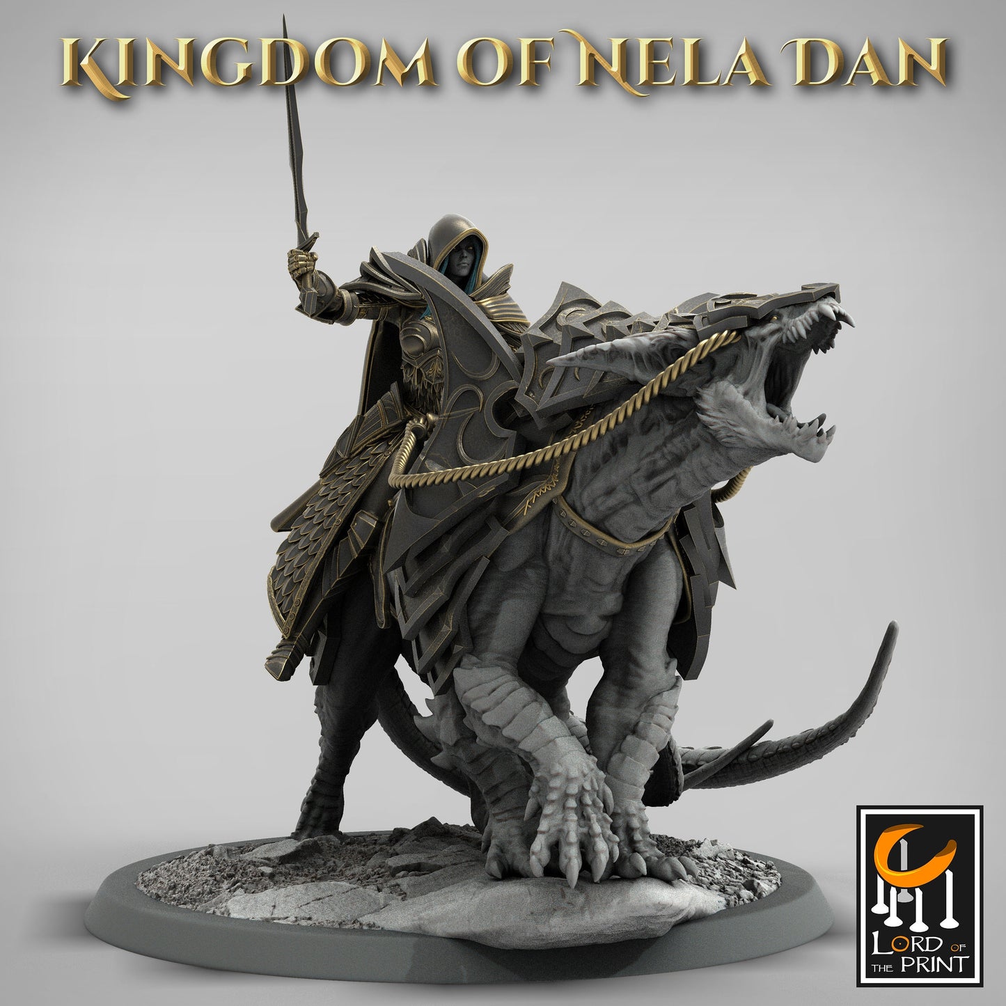 Sword Soldiers on Siri, Kingdom of Nela Dan, Lord of the Print | Dungeons and Dragons | Pathfinder | Table Top RPG | 3D Printed Model