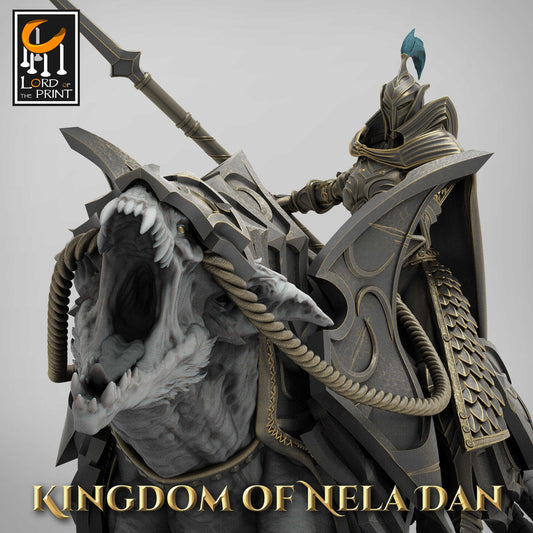 Spear Soldiers on Siri, Kingdom of Nela Dan, Lord of the Print | Dungeons and Dragons | Pathfinder | Table Top RPG | 3D Printed Model