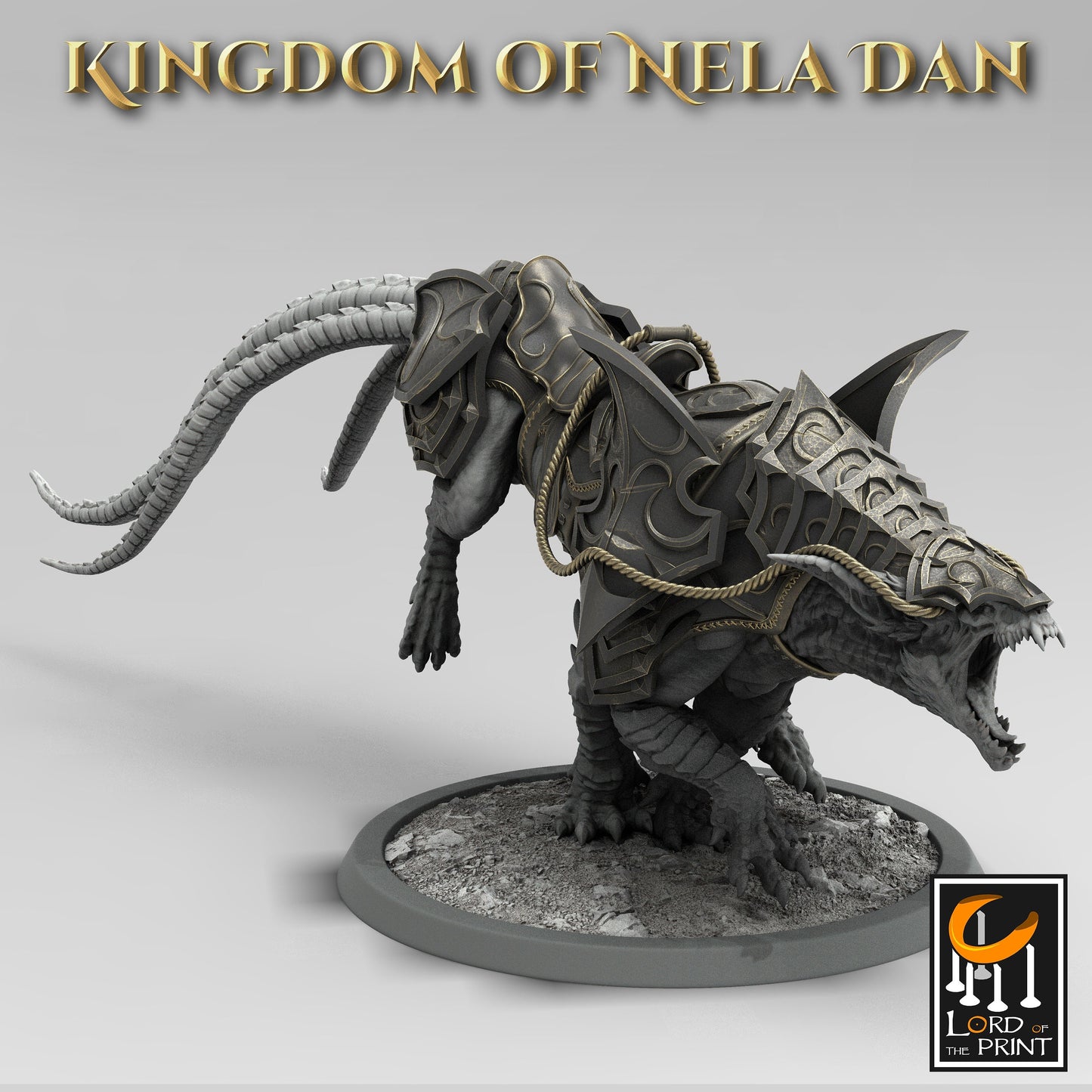 Siri Armored and Wild, Elvish Kingdom of Nela Dan, Lord of the Print | Dungeons and Dragons | Pathfinder | Table Top RPG | 3D Printed Model