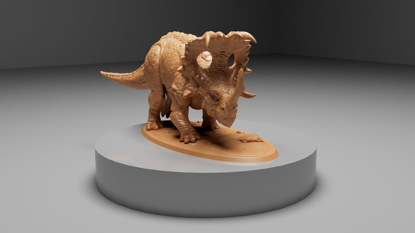 Sinoceratops Loaded, Dinotopia, Lord of the Print | Dungeons and Dragons | Pathfinder | Table Top RPG | 3D Printed Model