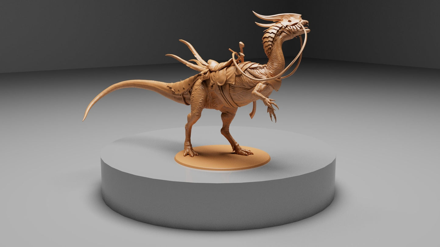 Dilophosaurus Idle!, Dinotopia, Lord of the Print | Dungeons and Dragons | Pathfinder | Table Top RPG | 3D Printed Model