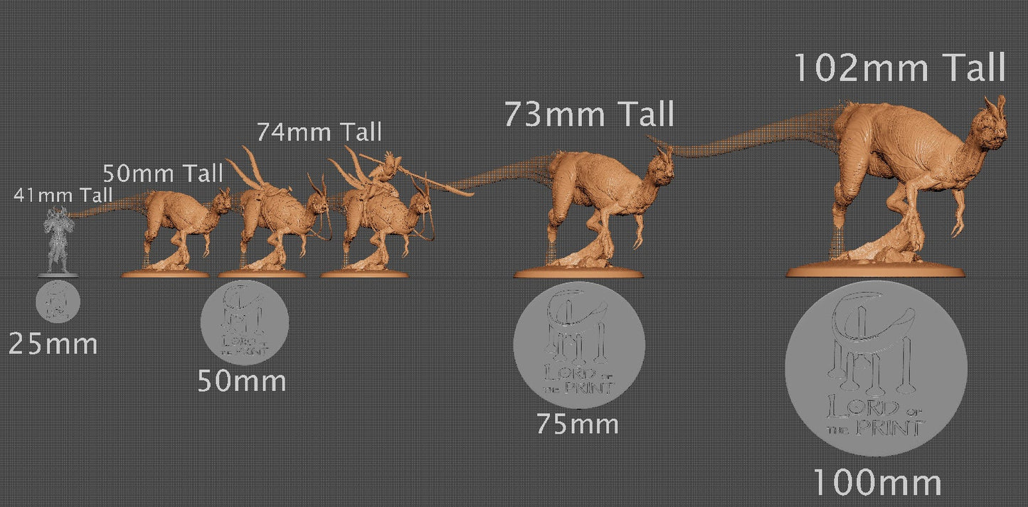 Dilophosaurus Sprint!, Dinotopia, Lord of the Print | Dungeons and Dragons | Pathfinder | Table Top RPG | 3D Printed Model