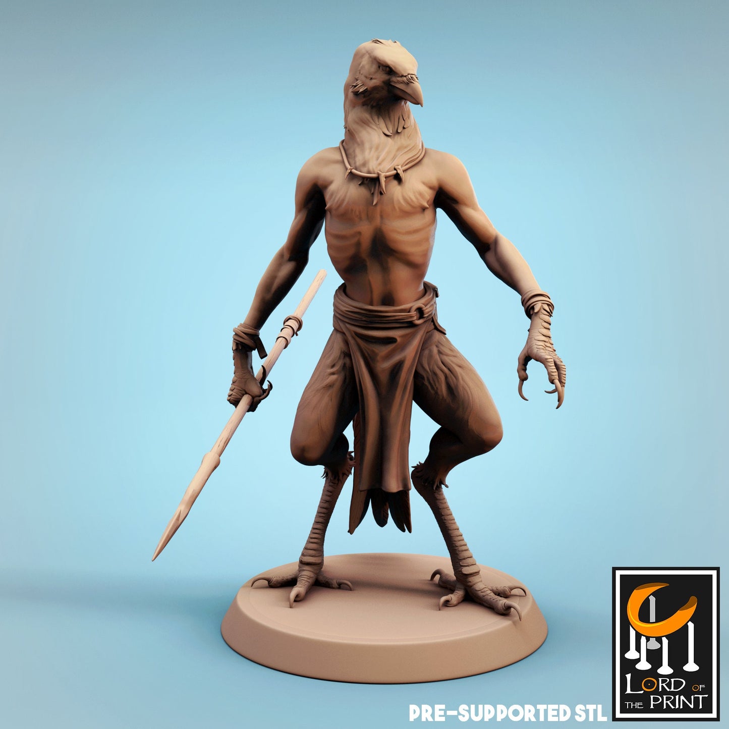 Kenku Fisherman, Dinotopia, Lord of the Print | Dungeons and Dragons | Pathfinder | Table Top RPG | 3D Printed Model
