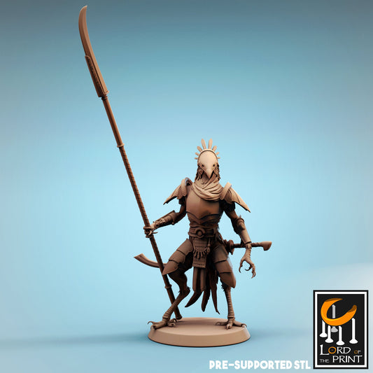 Kenku Naginata Soldiers, Dinotopia, Lord of the Print | Dungeons and Dragons | Pathfinder | Table Top RPG | 3D Printed Model