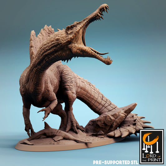 Spinosaurus, Dinotopia, Lord of the Print | Dungeons and Dragons | Pathfinder | Table Top RPG | 3D Printed Model