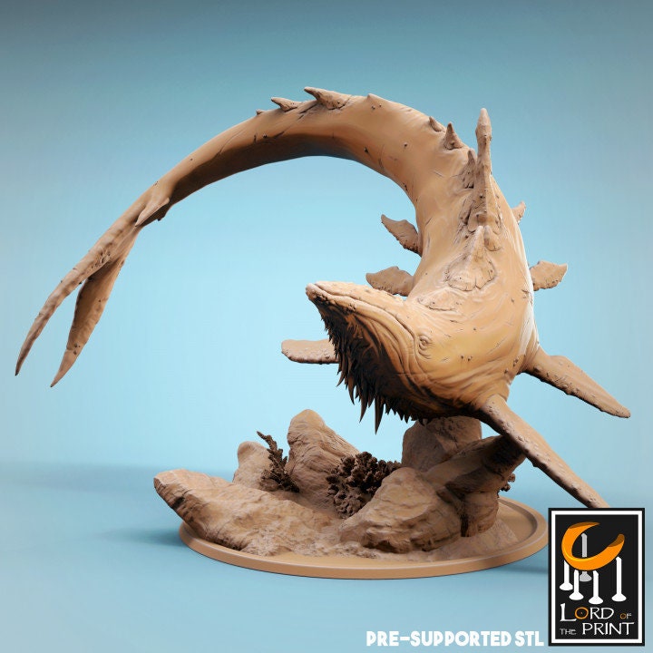 Bearded Whales, Lord of the Print | Dungeons and Dragons | Pathfinder | Table Top RPG | 3D Printed Model
