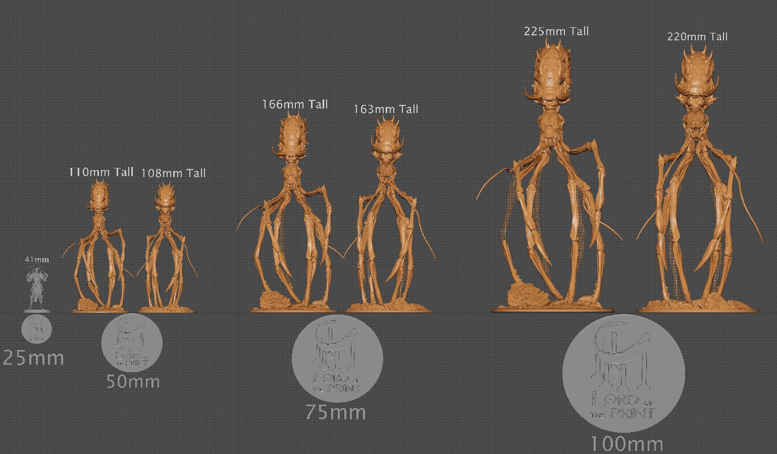 CrabWader, Lord of the Print | Dungeons and Dragons | Pathfinder | Table Top RPG | 3D Printed Model