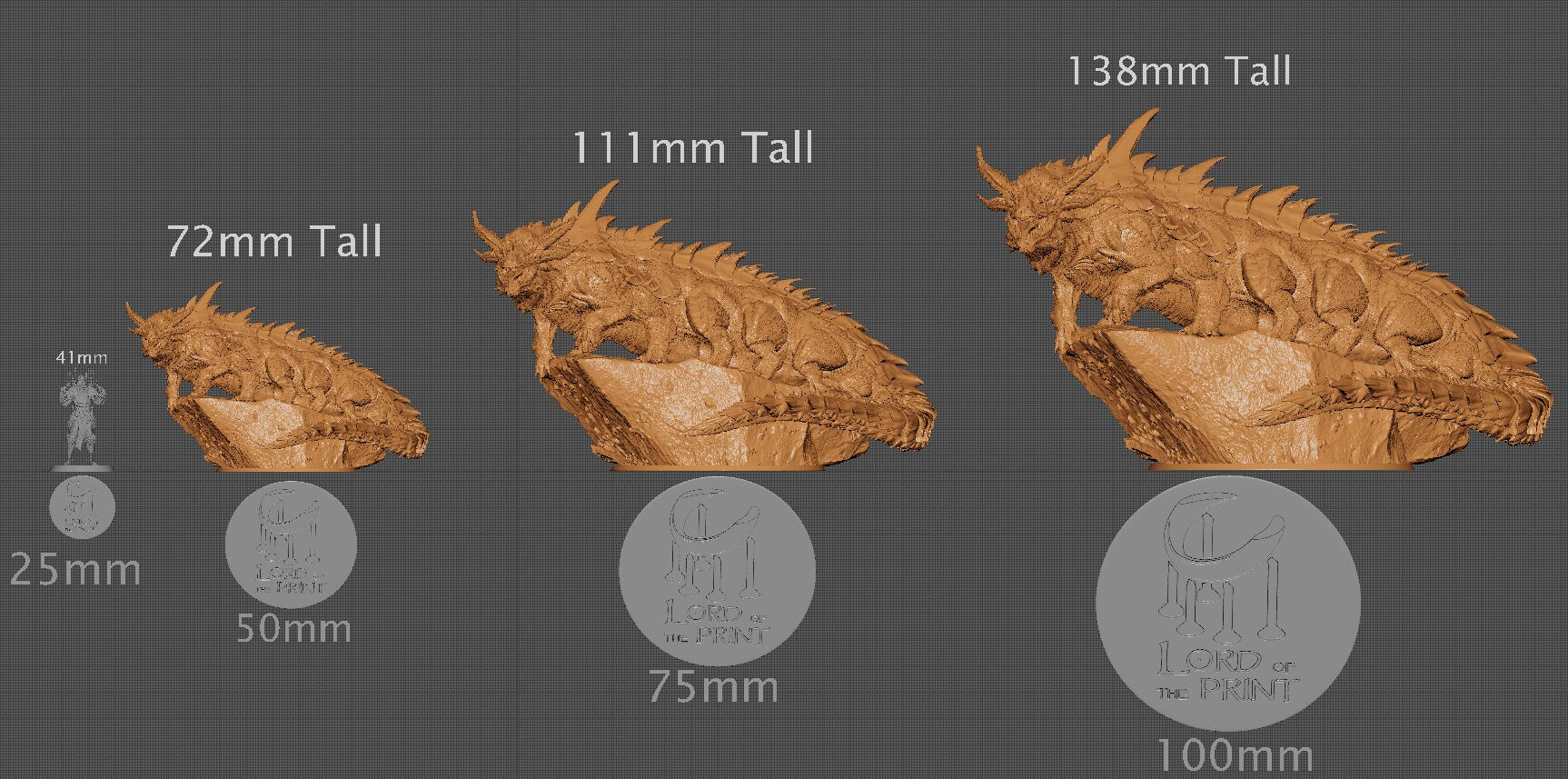 Elder Behir, Lord of the Print | Dungeons and Dragons | Pathfinder | Table Top RPG | 3D Printed Model