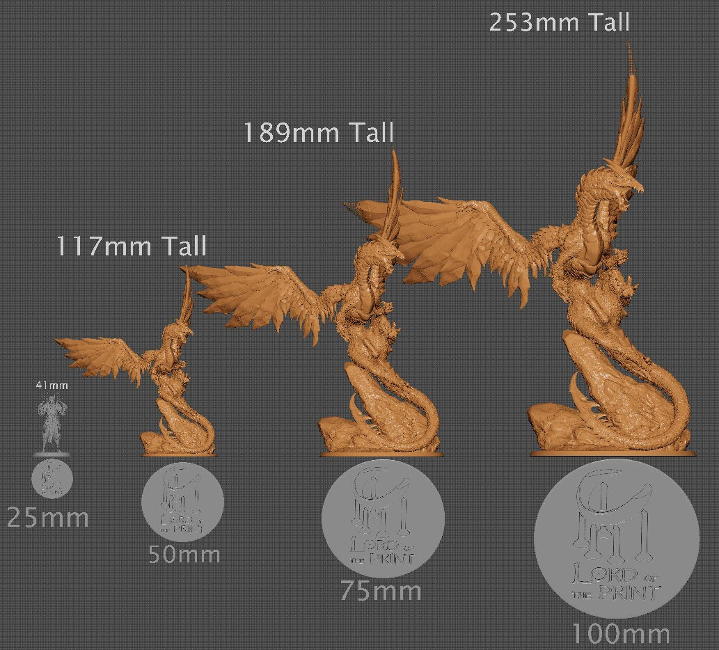 Adult Steel Dragon, Lord of the Print | Dungeons and Dragons | Pathfinder | Table Top RPG | 3D Printed Model