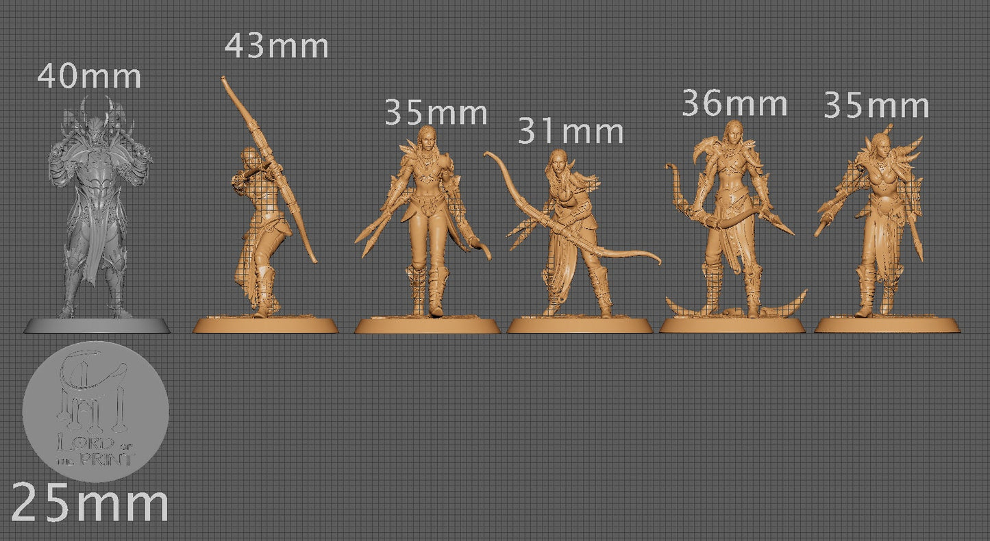 Amazon Archer Squad, The Mists of the Jungle, Lord of the Print | Dungeons and Dragons | Pathfinder | Table Top RPG | 3D Printed Model