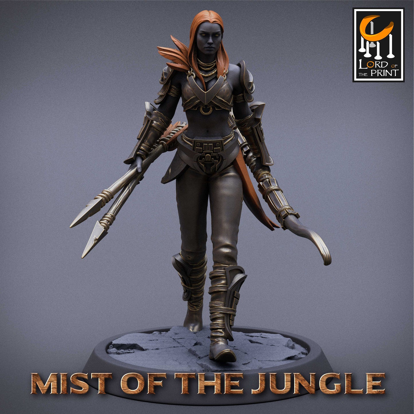 Amazon Archer Squad, The Mists of the Jungle, Lord of the Print | Dungeons and Dragons | Pathfinder | Table Top RPG | 3D Printed Model