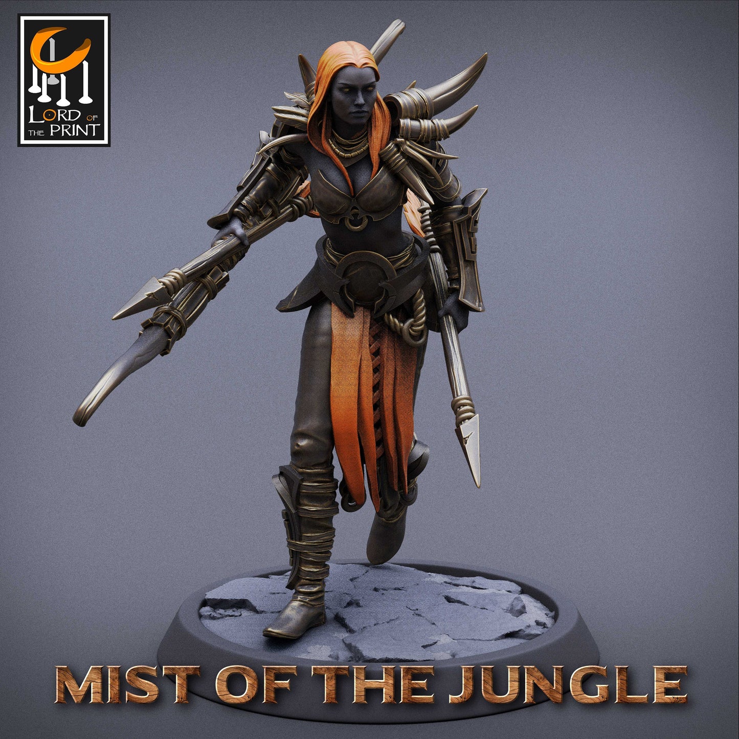 Amazon Archer Squad, The Mists of the Jungle, Lord of the Print | Dungeons and Dragons | Pathfinder | Table Top RPG | 3D Printed Model