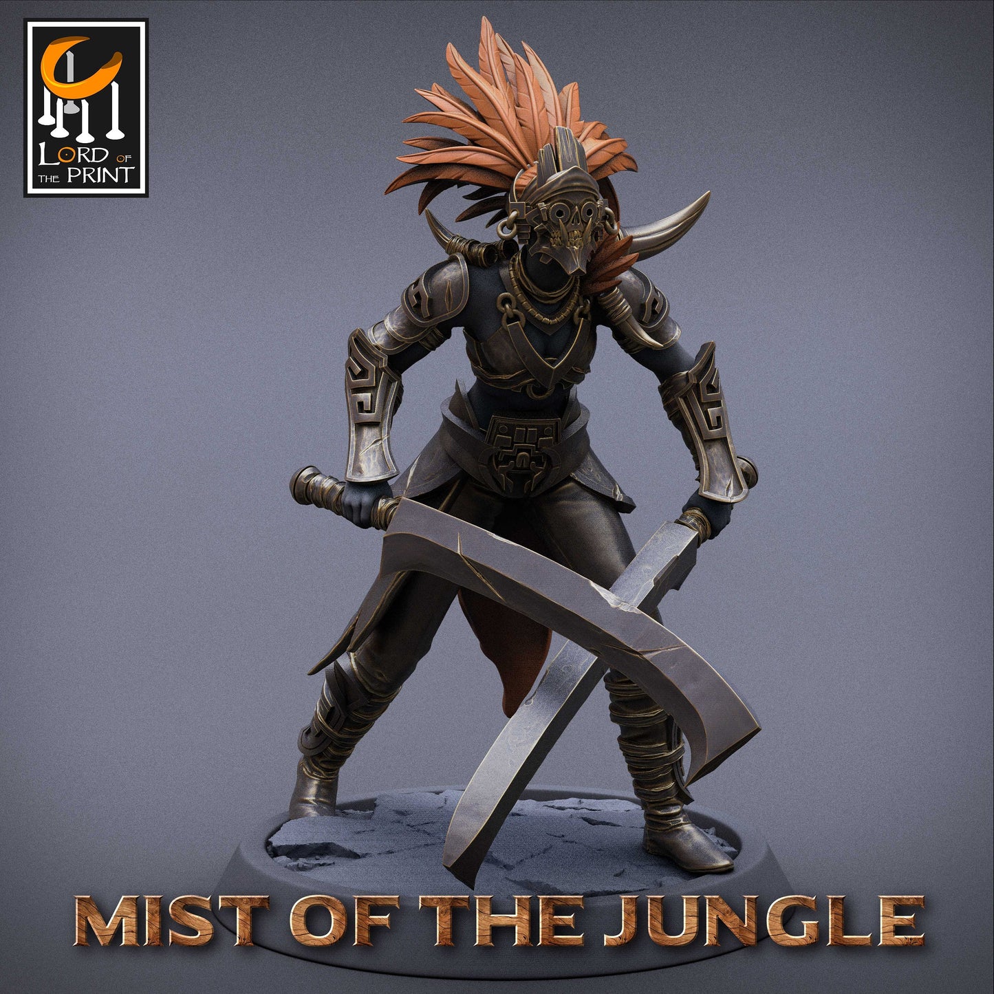 Sword Squadron, The Mists of the Jungle, Lord of the Print | Dungeons and Dragons | Pathfinder | Table Top RPG | 3D Printed Model