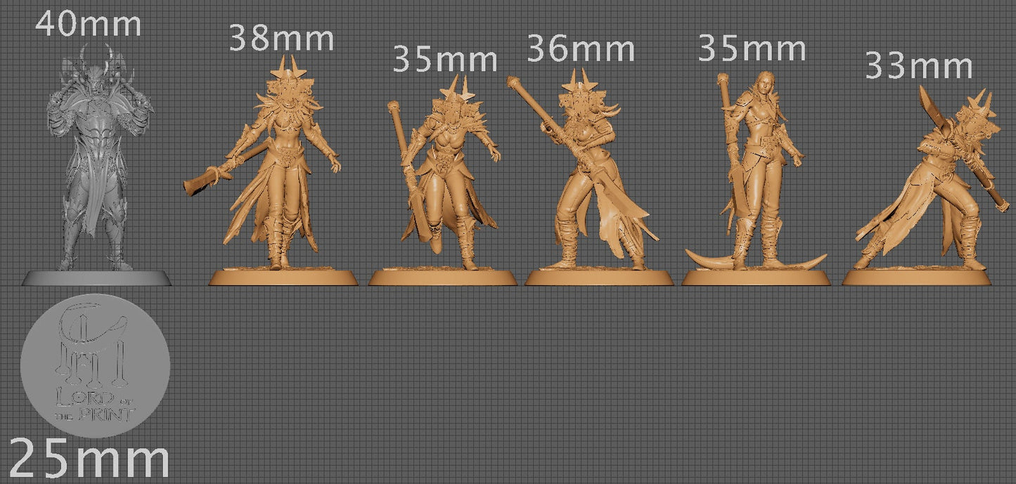 Amazon Spear Squad, The Mists of the Jungle, Lord of the Print | Dungeons and Dragons | Pathfinder | Table Top RPG | 3D Printed Model