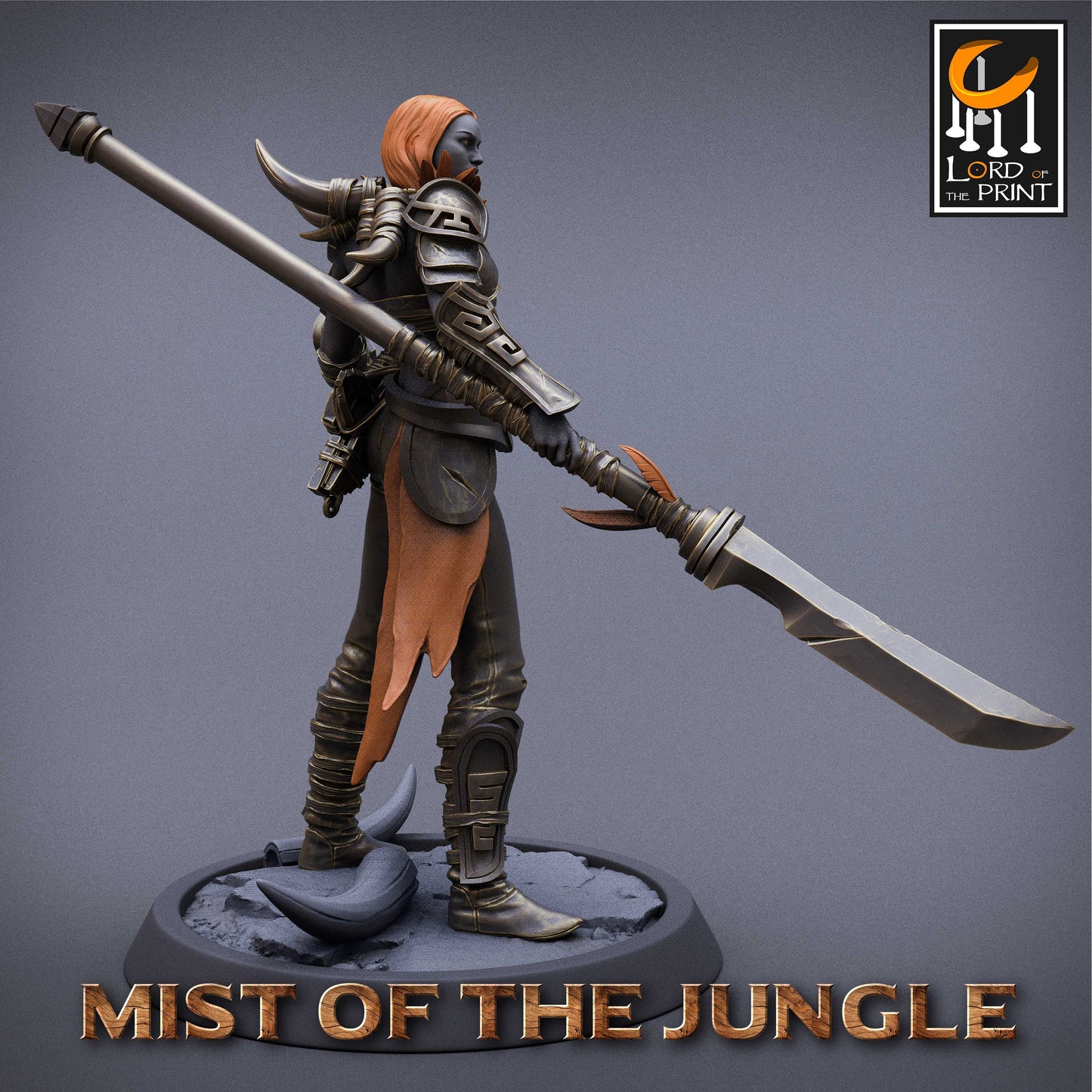 Amazon Spear Squad, The Mists of the Jungle, Lord of the Print | Dungeons and Dragons | Pathfinder | Table Top RPG | 3D Printed Model