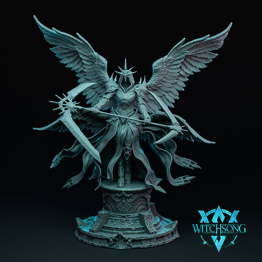 Sunlight Seraph, Witchsong Miniatures | Dungeons and Dragons | Pathfinder | Table Top RPG | 3D Printed Model