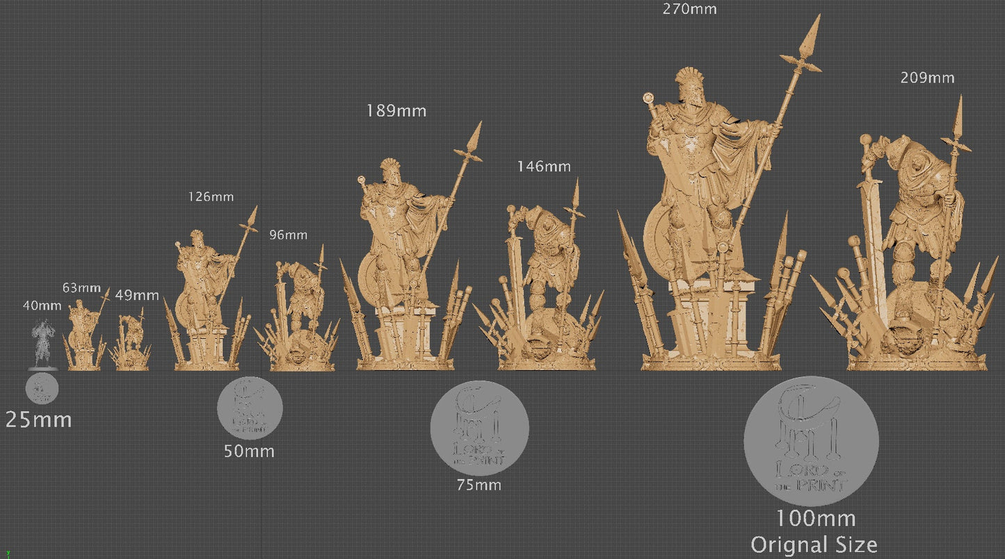 Stonewarn Sentry, Witchsong Miniatures | Dungeons and Dragons | Pathfinder | Table Top RPG | 3D Printed Model