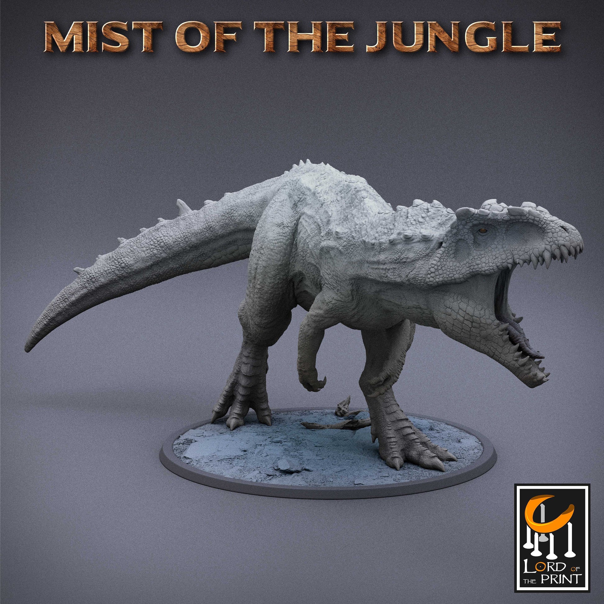 Giganotosaurus, Lord of the Print | Dungeons and Dragons | Pathfinder | Table Top RPG | 3D Printed Model